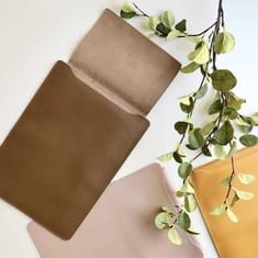 حقيبة لابتوب جلدية بألوان متعددة