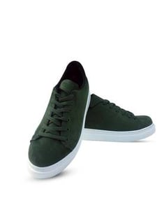 حذاء رياضة جلد سويدي أخضر نسائي