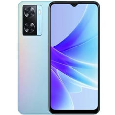 أوبو A77s ثنائي الشريحة بذاكرة وصول عشوائي سعة 8GB وذاكرة داخلية سعة 128GB ويدعم 4G LTE - أزرق سماوي