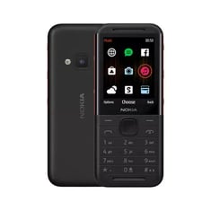 نوكيا هاتف نوكيا 5310 ثنائي الشريحة أسود/ أحمر، ذاكرة رام سعة 8 ميجابايت، ذاكرة داخلية سعة 16 ميجابايت، يدعم تقنية 2G