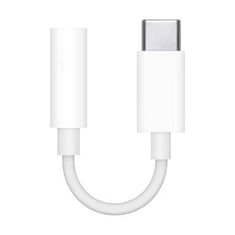 أبل محول جاك سماعات USB-C الى مقبس مقاس 3.5 ملم - أبيض