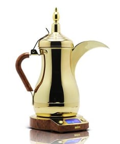  صانعة القهوة السعودية الكهربائية  , ذهبي , 1لتر -الدلة الذهبية