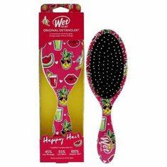 فرشاة شعر هابي هير اناناس من ويت برش - Wet Brush Original Detangler Happy Hair Brush -Smiley Pineapple for Unisex