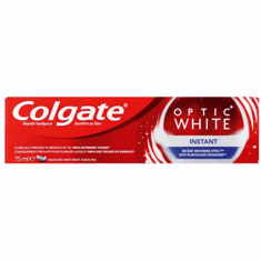 معجون اسنان اوبتك وايت تبييض فوري من كولجيت 75مل - Colgate Optic White Instant Whitening Toothpaste 75ml 