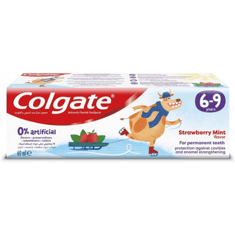 معجون اسنان للاطفال 6-9 سنوات بالفراولة من كولجيت 60 مل - Colgate Toothpaste For Kids 6-9 Years Strawberry 60 ml