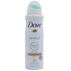 مزيل عرق بخاخ بدون عطر من دوف 150 مل - Dove deodorant spray fragrance free 150ml