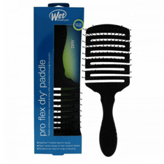فرشاة شعر برو فلكس دراي بادل اسود من ويت برش -  Wet Brush Pro Flex Dry Paddle Brush Black for Unisex
