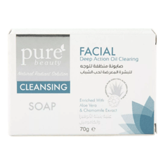 صابونة منظفة للبشرة المعرضة لحب الشباب من بيور بيوتي 70جم - Pure Beauty Purifying Soap For Acne Prone Skin 70gm