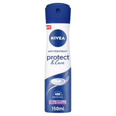 مزيل عرق بخاخ حماية للبشرة من نيفيا 150 مل - Nivea deodorant spray protect &amp; care150ml