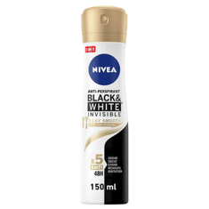 مزيل عرق بخاخ بلاك اند وايت انفيزيبل من نيفيا 150 مل - Nivea Black and White Invisible Deodorant Spray 150 ml