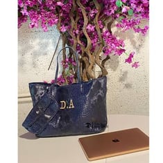   blue shopping bag 40x27cm 