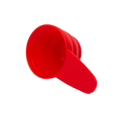 ملعقة قياس بلاستيكية حمراء