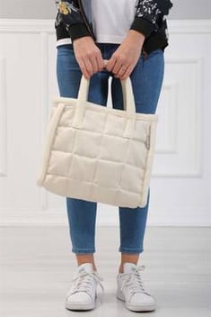 Women's Cream Shoulder Bag