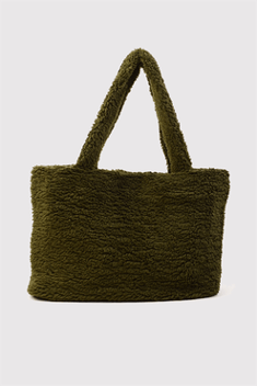 Women's Green Plush Bag