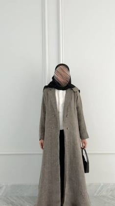 Unique linen abaya