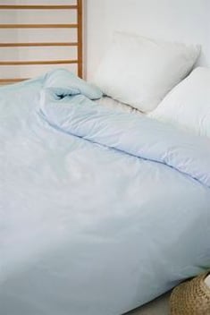 غطاء لحاف سرير أزرق