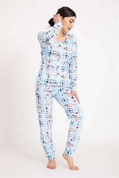 Women's Long Sleeves Turquoise Pajama Set