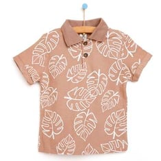 Baby's Patterned Brown Melange T-shirt