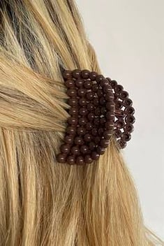 Women's Brown Claw Clip