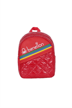 Kid's Red Quilted School Bag