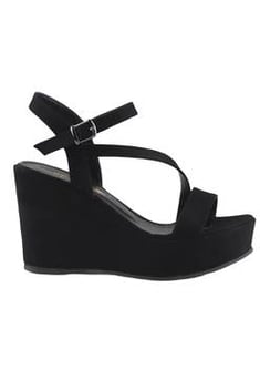 حذاء روكي جلد سويدي أسود نسائي