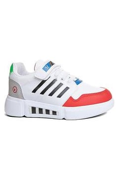 Unisex Kid's White Casual Sport Shoes
