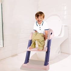 كرسي قابل للطي لتعليم الطفل على جلسة الحمام 