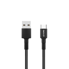  كيبل ليفوري USB-A to Type C بطول 1 متر - أسود 