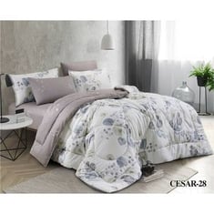 مفرش مزدوج مشجر 6 قطع - سيزار  - Cesar-28