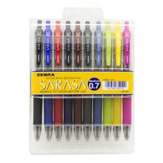 قلم ساراسا سائل طقم 10 لون 0.7