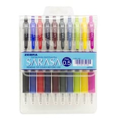 قلم ساراسا سائل طقم 10 لون 0.5