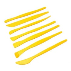 أدوات تقطيع بلاستيكية صفراء