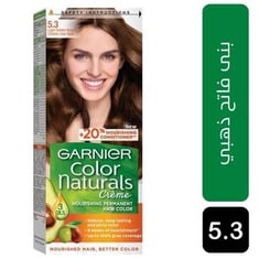 صبغة غارنيه لون بني فاتح تمنحك إطلالة طبيعية ساحرة ومثالية 5.3 (Garnier Color Naturals)