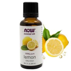 زيت الليمون نقي أصلي طبيعي للبشرة والشعر والاستخدام التجميلي (Now )- 30 مل