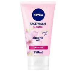 غسول وجه نيفيا الوردي لتنظيف ورطوبة البشرة الحساسة والجافة ( Nivea ) - 150مل
