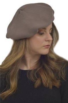 Women's Beret Model Beige Cap
