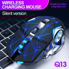 Thunder Wolf Q13 بلوتوث ثنائي الوضع ماوس لاسلكي الباعثة للضوء لعبة دفتر الهاتف المحمول الماوس العالمي
