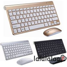 AAL-Wireless 2.4 جيجا هرتز USB Gaming Mini Keyboard ومجموعة مجموعة التحرير والسرد الماوس للكمبيوتر الشخصي