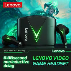 Lenovo LP6 TWS سماعة لاسلكية تعمل بالبلوتوث لإلغاء الضوضاء للألعاب