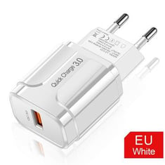 Quick Charge 3.0 4.0 USB Charger Universal QC 3.0 18W Charging Adapter Wall Mobile Charger for iPhone Samsung Xiaomi