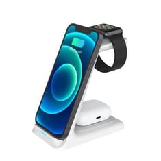 20W Wireless Charger Stand for iPhone 14 13 12 11 XR 8 Apple Watch 3 in 1 Qi Fast Charging Dock Station for AirPods Pro iWatch 7