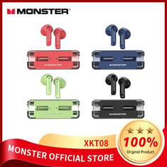 Monster Original XKT08 TWS Earphones Wireless Bluetooth 5.3 HiFi Headphones
