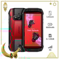 Ulefone Armor 15  هاتف وعرة  6600 مللي أمبير مدمج في سماعات الأذن Tws