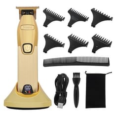 KEMEI km 2296 Professional Cordless Hair Clippers for Men, Rechargeable Hair/Beard Trimmers with Base, Adjustable Haircut Machine for Stylists and Barbers Grooming Kit