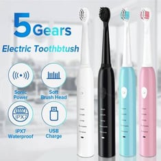 فرشاة أسنان إلكترونية قابلة للغسل القابلة للتجليد القابلة للغسل