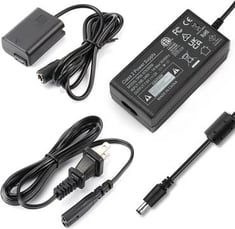 F1TP AC-PW20 AC Power Adapter NP-FW50 Dummy Battery Kit لـ Sony Alpha A5100 A6000 A6100 A6300 A6400 A6500 ZV-E10 A7R A7R A7II A7RII A7SII