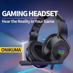 Onikuma K19 K20 K5 K6 K8 K10 Headset Headsons مع سماعات رأس ميكروفون مع سماعات ألعاب الميكروفون