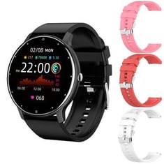 ساعة ذكية للرجال والنساء Smartwatch مراقب معدل ضربات القلب الرياضة واللياقة البدنية والموسيقى للسيدات ووتش لهاتف Android IOS