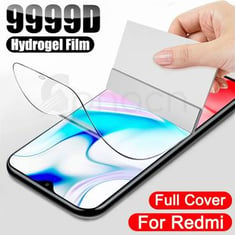 9999D Hydrogel Film For Xiaomi Redmi 9 9A 9C 9i 9T 9AT 8 8A 7 7A Screen Protector Redmi Note 9 8 7 Pro 8T 9T 9S Protective Film