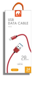 XS02 Type-C Cable Red 1.5 meter